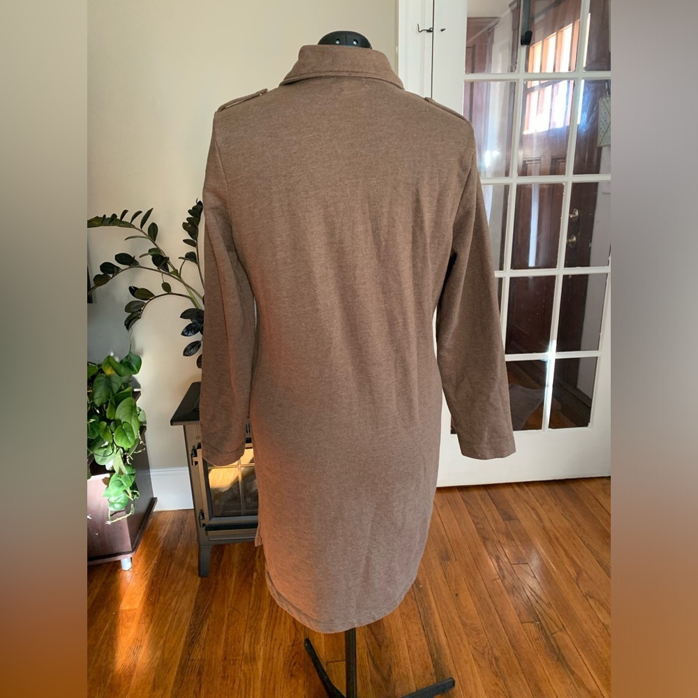 Lauren Ralph Lauren brown taupe long sleeve dress size XL - Picture 3 of 7